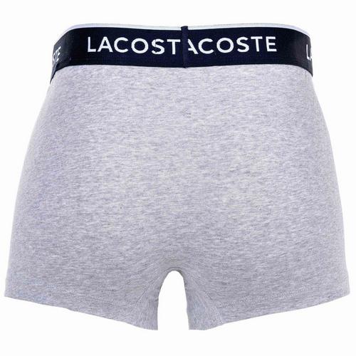 Rückansicht von Lacoste Boxershort Hipster Herren Grau