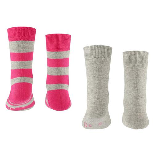 Rückansicht von Falke Socken Freizeitsocken Grau/Pink