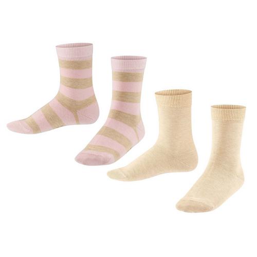 Rückansicht von Falke Socken Freizeitsocken Rosa/Beige