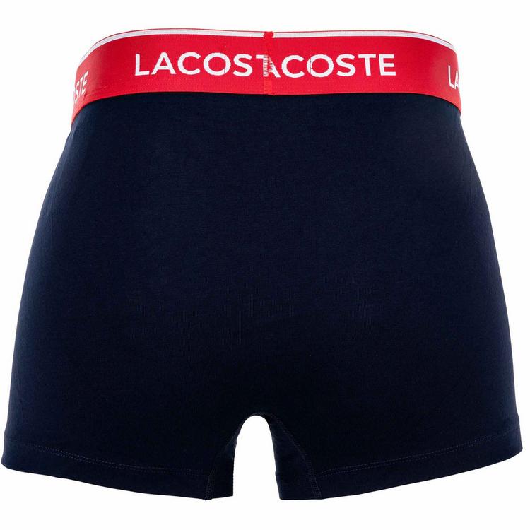 Lacoste Lacoste Boxershort Unterhose Herren - Dunkelblau/Gr&uuml;n/Rot - 1 | SportScheck
