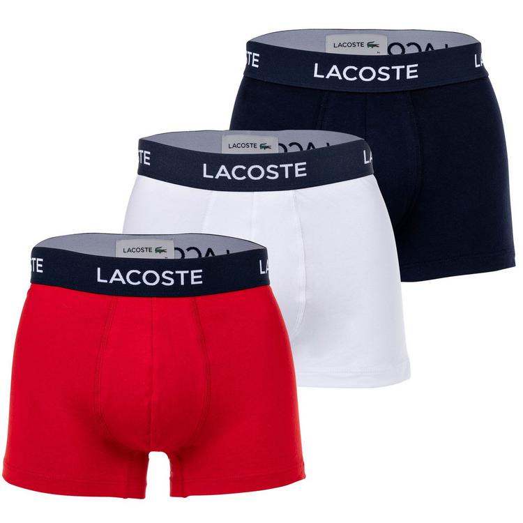 Lacoste Lacoste Boxershort Unterhose Herren - Dunkelblau/Rot/Wei&szlig; - 0 | SportScheck