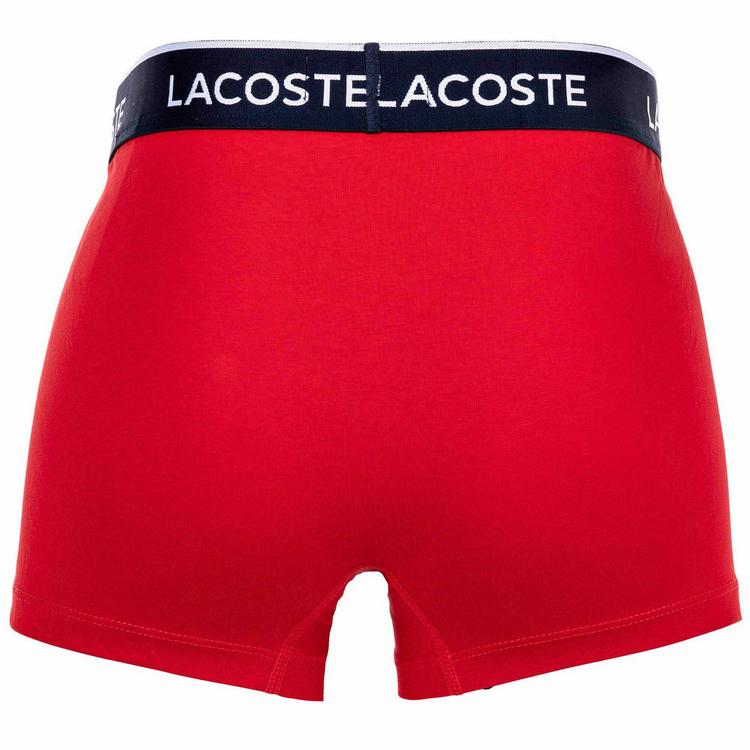Lacoste Lacoste Boxershort Unterhose Herren - Blau/Rot - 4 | SportScheck