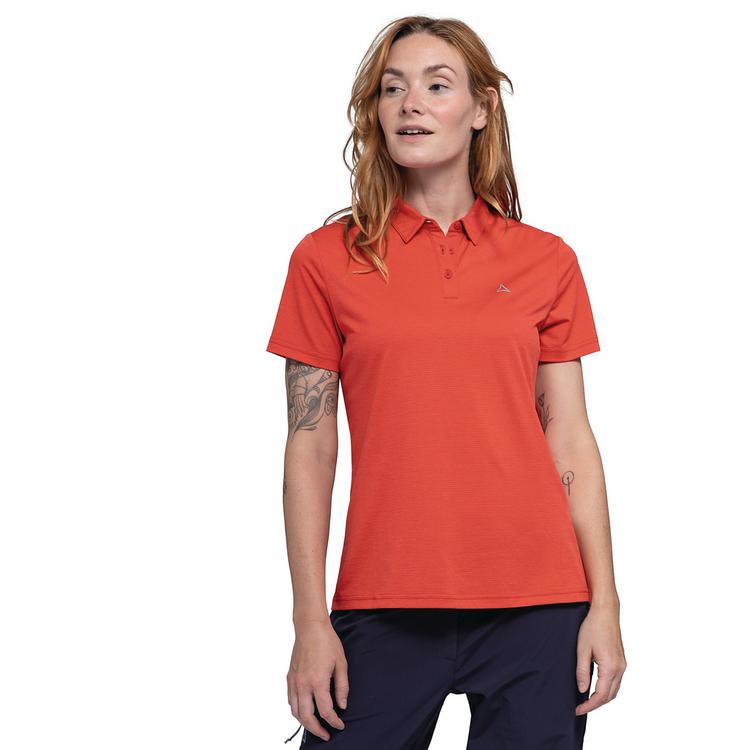Sch&ouml;ffel Sch&ouml;ffel CIRC Polo Shirt Tauron L Poloshirt Damen - 2030 - rot - 0 | SportScheck