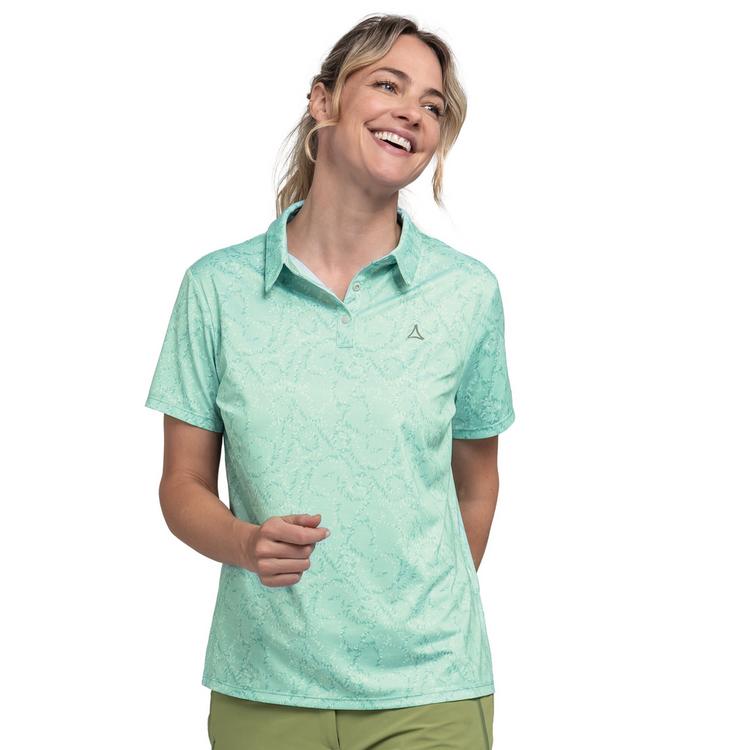 Sch&ouml;ffel Sch&ouml;ffel Hiking Polo Shirt Style Todra WMS Poloshirt Damen - 6205 - gr&uuml;n - 0 | SportScheck