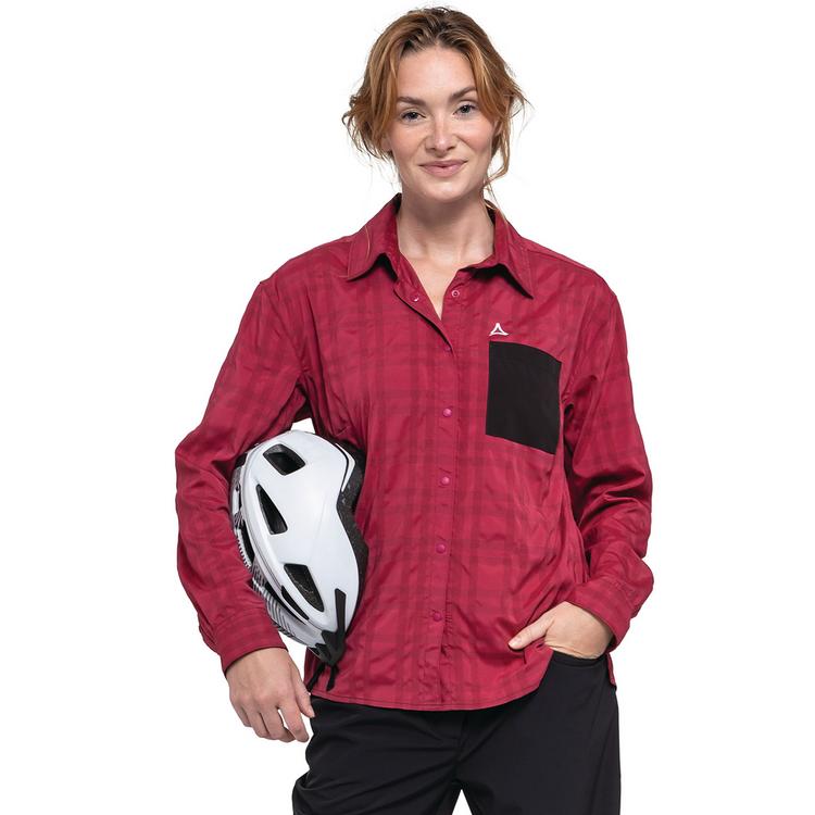 Sch&ouml;ffel Sch&ouml;ffel Bike Blouse Style Jalpuh WMS Funktionsbluse Damen - 3750 - rot - 0 | SportScheck