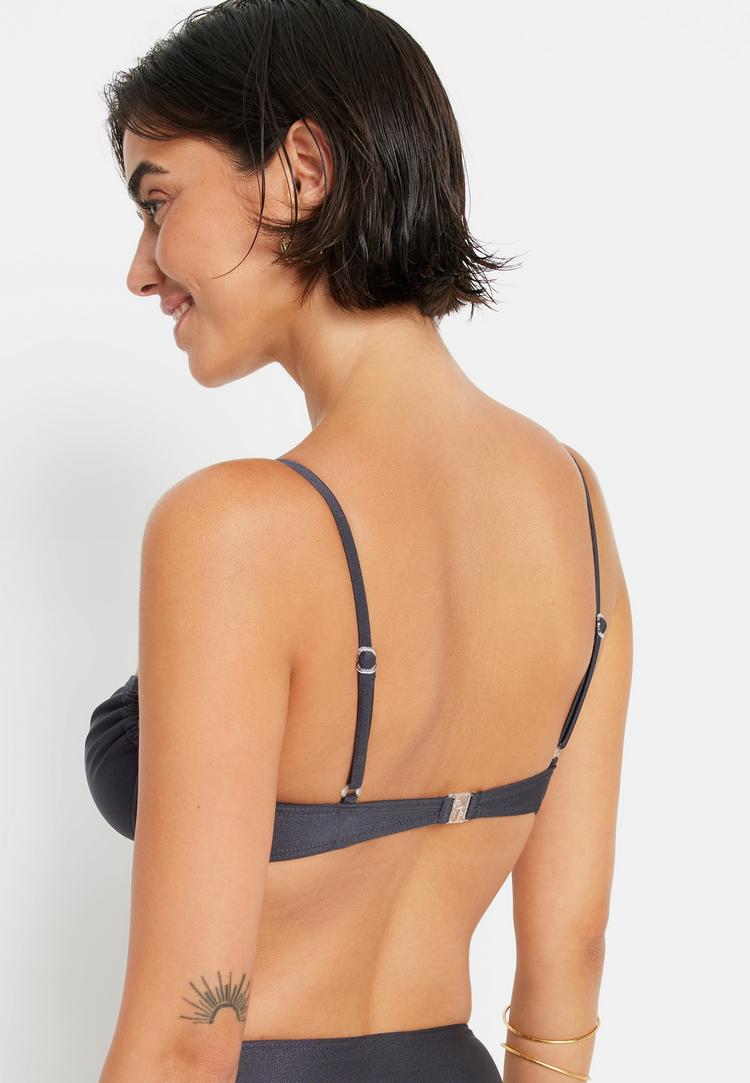 LSCN by Lascana LSCN by Lascana B&uuml;gel-Bikini-Top Bikini Oberteil Damen - anthrazit - 0 | SportScheck