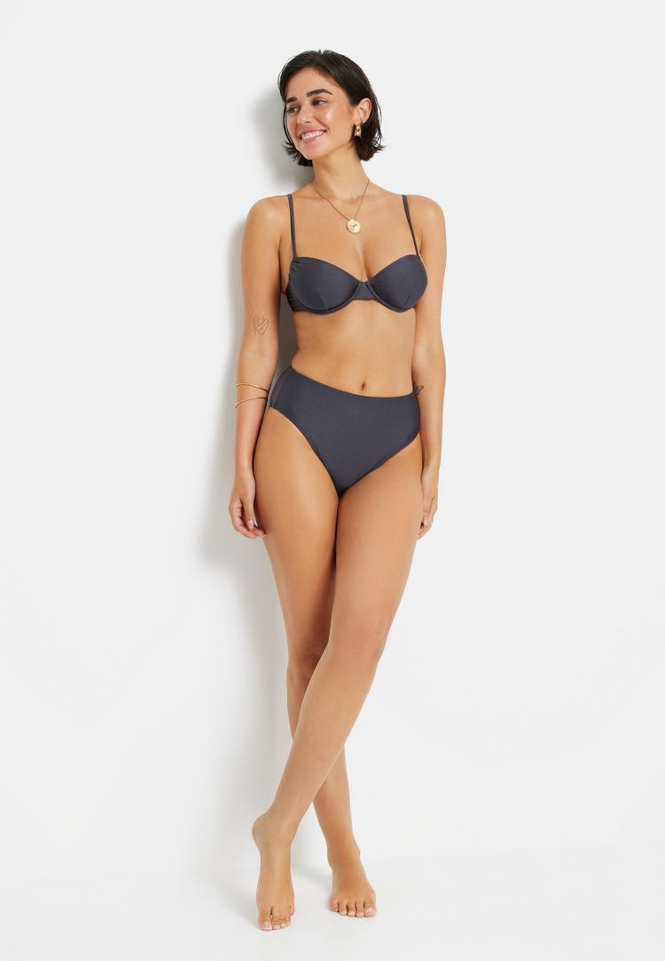 LSCN by Lascana LSCN by Lascana B&uuml;gel-Bikini-Top Bikini Oberteil Damen - anthrazit - 2 | SportScheck