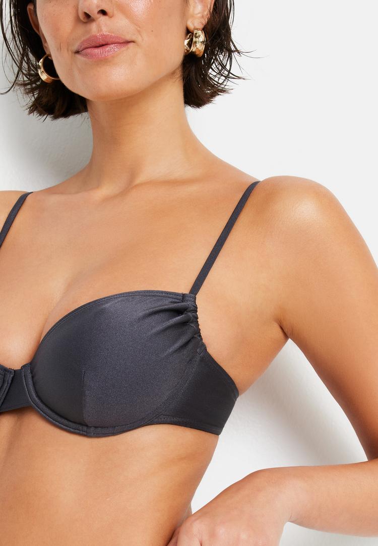 LSCN by Lascana LSCN by Lascana B&uuml;gel-Bikini-Top Bikini Oberteil Damen - anthrazit - 1 | SportScheck