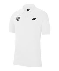 Nike SC Freiburg Poloshirt T-Shirt - weiss