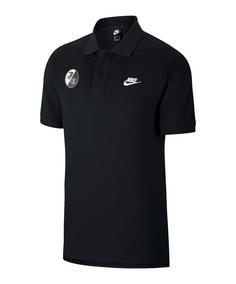 Nike SC Freiburg Poloshirt Fanshirt schwarz