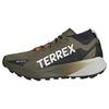 adidas Terrex Agravic GTX Trailrunning-Schuh Laufschuhe - Olive Strata / Cloud White / Semi Impact Orange