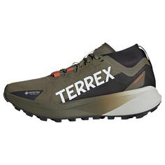 adidas GTX Terrex Agravic GTX Trailrunning-Schuh Trailrunning Schuhe Herren Olive Strata / Cloud White / Semi Impact Orange