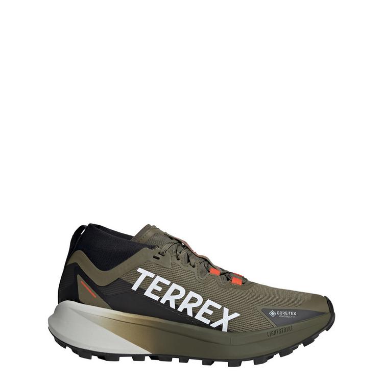 adidas adidas Terrex Agravic GTX Trailrunning-Schuh Laufschuhe - Olive Strata / Cloud White / Semi Impact Orange - 0 | SportScheck