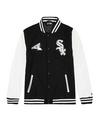 New Era Chicago White Sox Varsity Jacke Sweatjacke Herren - schwarzweiss