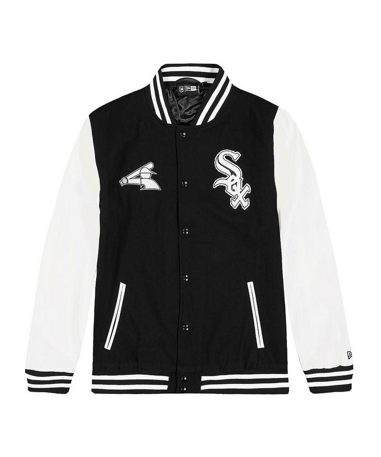 New Era New Era Chicago White Sox Varsity Jacke Sweatjacke Herren - schwarzweiss - 0 | SportScheck