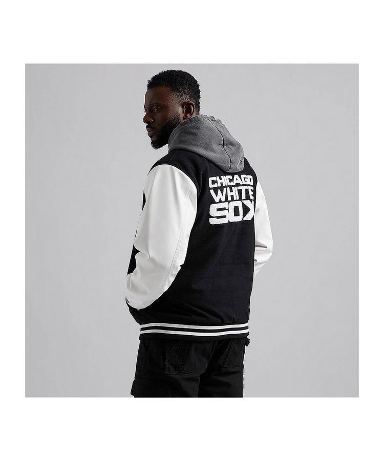 New Era New Era Chicago White Sox Varsity Jacke Sweatjacke Herren - schwarzweiss - 0 | SportScheck