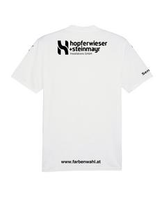 Rückansicht von PUMA SKU Amstetten Trikot Away 2024/2025 Fußballtrikot Herren weiss