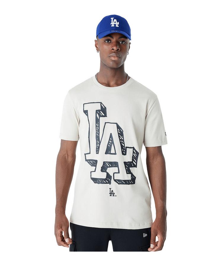New Era New Era Los Angeles Dodgers T-Shirt Beige T-Shirt Herren - beige - 0 | SportScheck