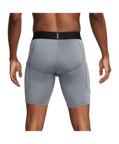 Rückansicht von Nike Pro Long Underwear Shorts Thermounterhose Herren grau