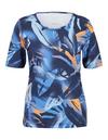 JOY sportswear VERENA T-Shirt Damen - blue leaf print