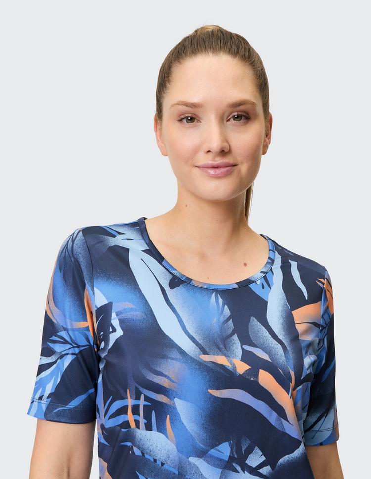 JOY sportswear JOY sportswear VERENA T-Shirt Damen - blue leaf print - 2 | SportScheck