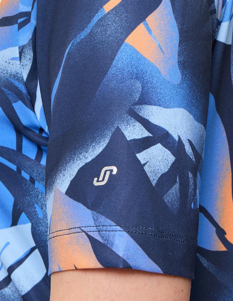 JOY sportswear JOY sportswear VERENA T-Shirt Damen - blue leaf print - 3 | SportScheck