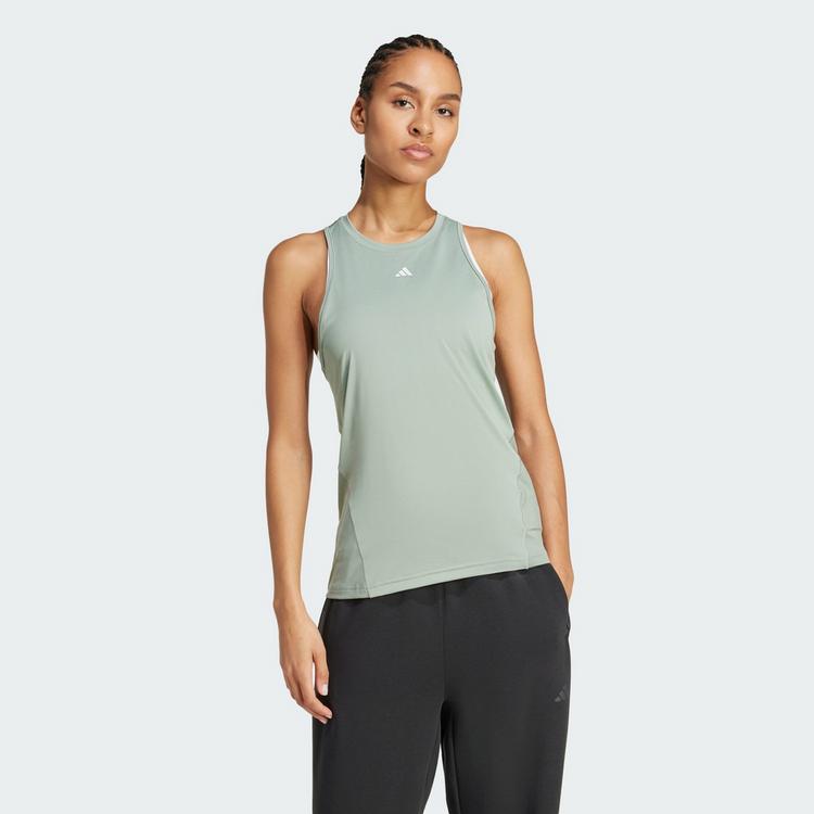 adidas adidas Designed for Training Tanktop Funktionstank Damen - Silver Green - 0 | SportScheck