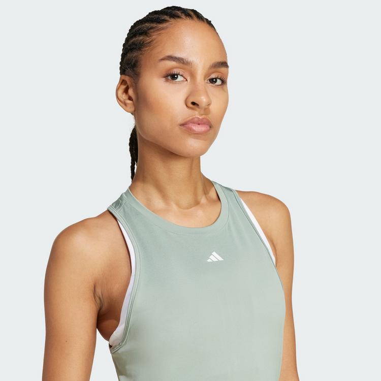 adidas adidas Designed for Training Tanktop Funktionstank Damen - Silver Green - 0 | SportScheck