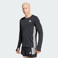 Rückansicht von adidas Adizero Running Longsleeve Funktionsshirt Herren Black