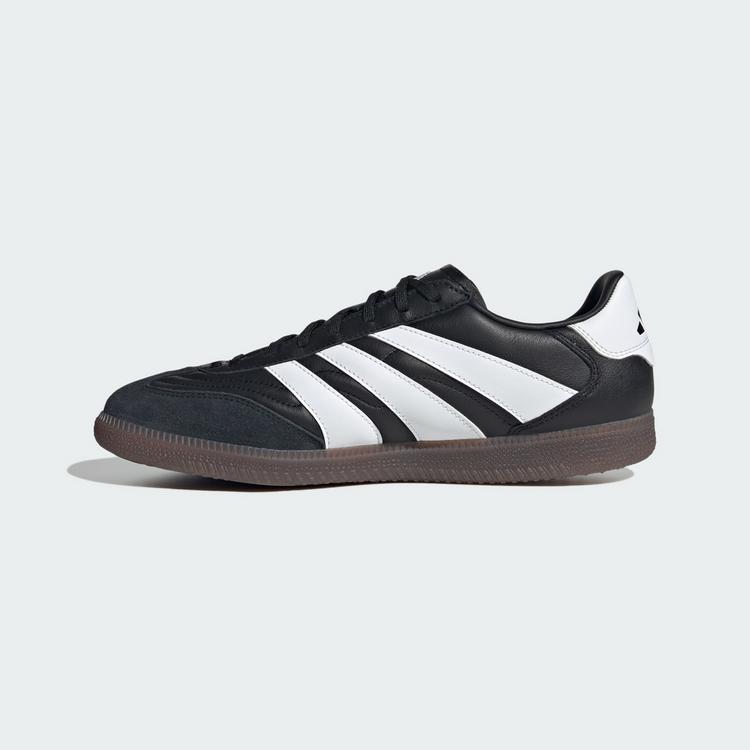 adidas adidas Predator Freestyle IN Fu&szlig;ballschuh Fu&szlig;ballschuhe - Core Black / Cloud White / Gold Metallic - 4 | SportScheck