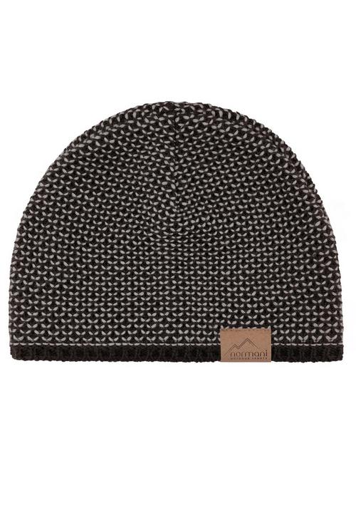 Rückansicht von normani Outdoor Sports Beanie Braun/Grau