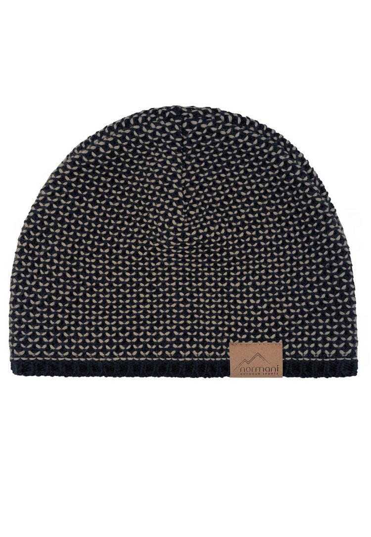 normani Outdoor Sports normani Outdoor Sports Alvik Beanie - Navy/Beige - 0 | SportScheck