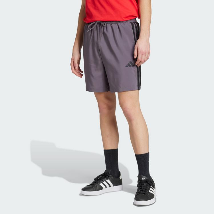adidas adidas Essentials 3-Streifen Chelsea Shorts Funktionsshorts Herren - Grey Strata / Black - 0 | SportScheck