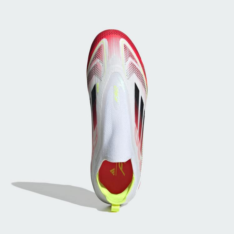 adidas adidas F50 Elite Laceless Kids FG Fu&szlig;ballschuh Fu&szlig;ballschuhe Kinder - Cloud White / Core Black / Solar Yellow - 0 | SportScheck