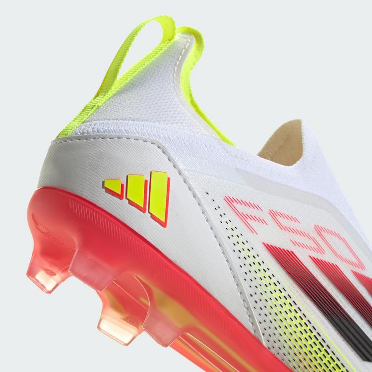 adidas adidas F50 Elite Laceless Kids FG Fu&szlig;ballschuh Fu&szlig;ballschuhe Kinder - Cloud White / Core Black / Solar Yellow - 5 | SportScheck