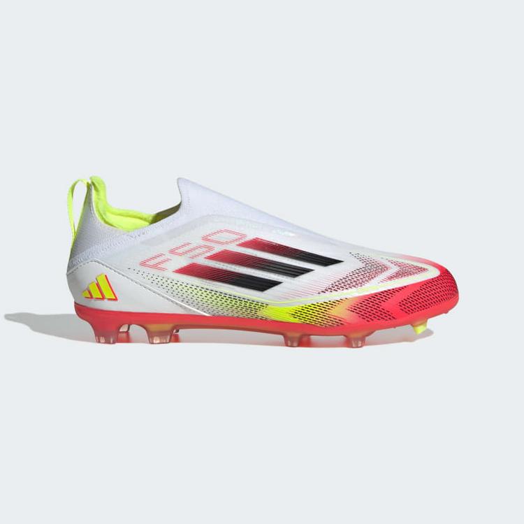 adidas adidas F50 Elite Laceless Kids FG Fu&szlig;ballschuh Fu&szlig;ballschuhe Kinder - Cloud White / Core Black / Solar Yellow - 7 | SportScheck