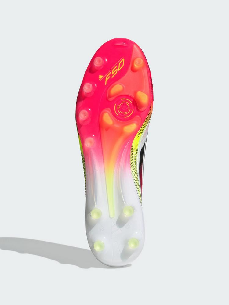 adidas adidas F50 Elite Laceless AG Fu&szlig;ballschuh Fu&szlig;ballschuhe - Cloud White / Core Black / Solar Yellow - 1 | SportScheck