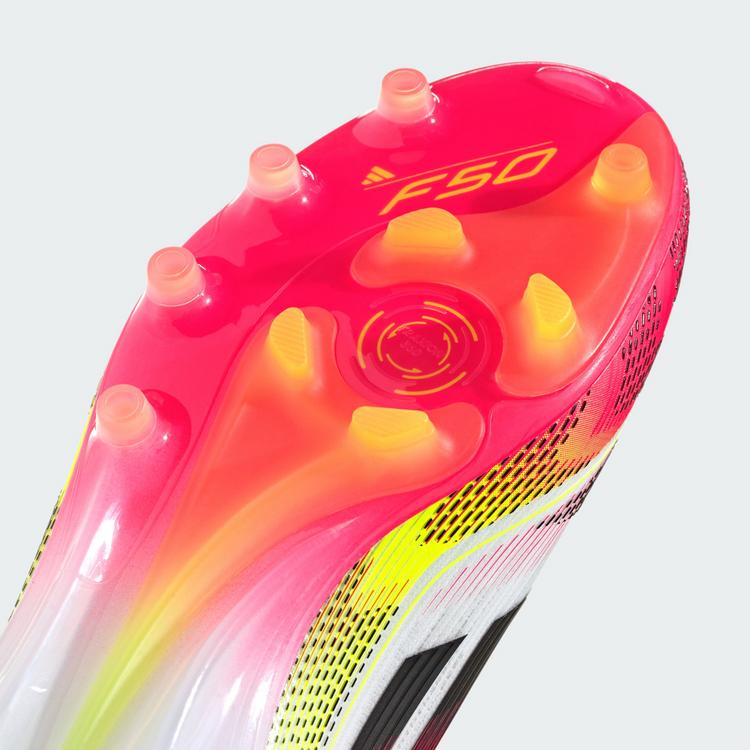 adidas adidas F50 Elite Laceless AG Fu&szlig;ballschuh Fu&szlig;ballschuhe - Cloud White / Core Black / Solar Yellow - 6 | SportScheck