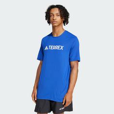 Rückansicht von adidas Terrex Multi Climacool Logo Tech T-Shirt Funktionsshirt Herren Semi Lucid Blue