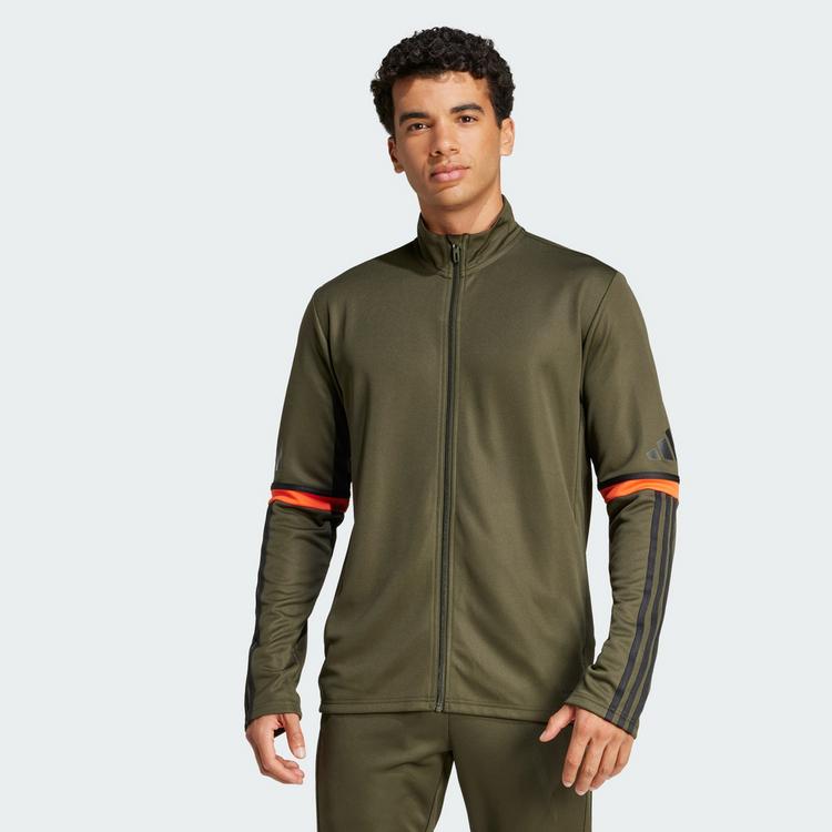 adidas adidas Squadra 25 Trainingsjacke Trainingsjacke Herren - Night Cargo / Black / Semi Impact Orange - 0 | SportScheck