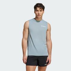 Rückansicht von adidas TERREX Xperior Climacool+ Tanktop Laufshirt Herren Magic Grey