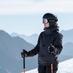 Rückansicht von Bollé Ypsos Skihelm full black matte