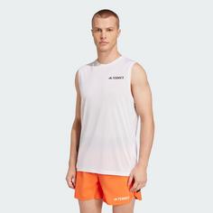 Rückansicht von adidas TERREX Xperior Climacool+ Tanktop Laufshirt Herren White