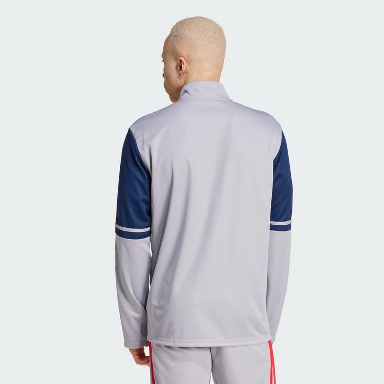 adidas adidas Squadra 25 Trainingsjacke Trainingsjacke Herren - Glory Grey / Team Navy Blue 2 / Pure Ruby - 1 | SportScheck