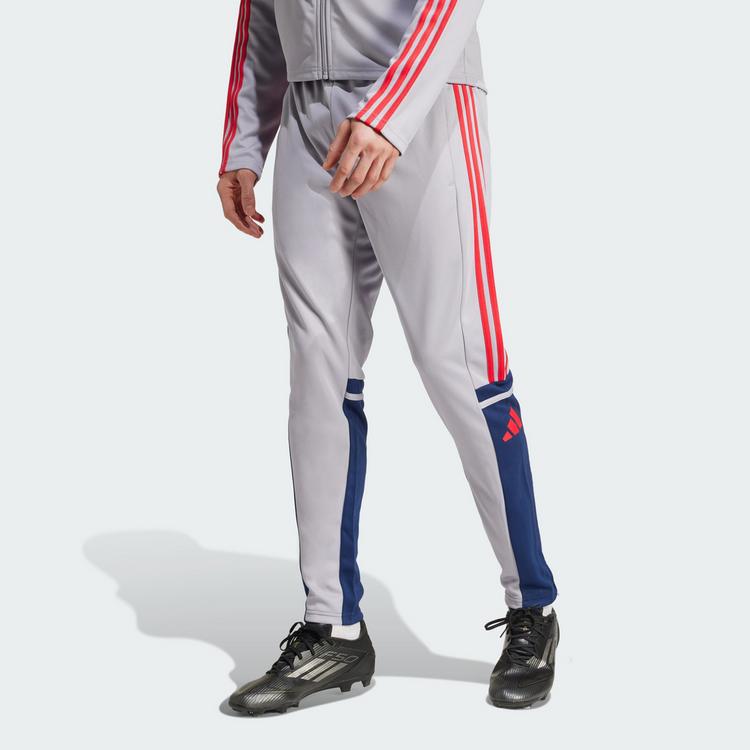 adidas adidas Squadra 25 Trainingshose Trainingshose Herren - Glory Grey / Team Navy Blue 2 / Pure Ruby - 0 | SportScheck