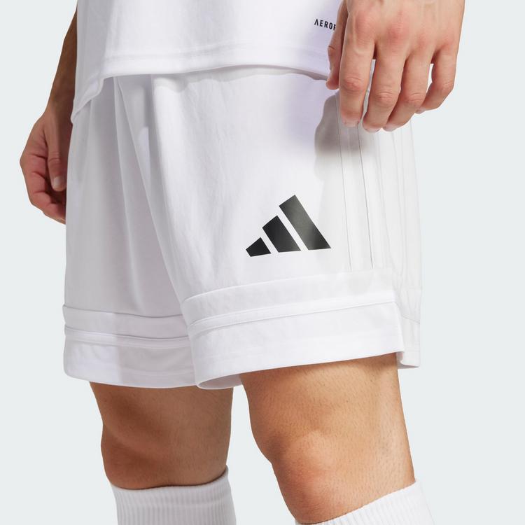 adidas adidas Squadra 25 Shorts Fu&szlig;ballshorts Herren - White / White / Black - 1 | SportScheck