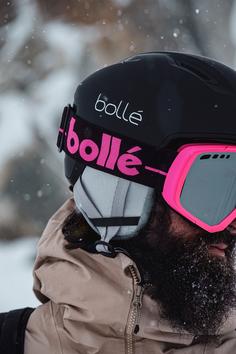 Rückansicht von Bollé Atmos Pure Skihelm black matte