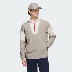 Rückansicht von adidas Ultimate365 Anorak Hoodie Herren Putty Beige