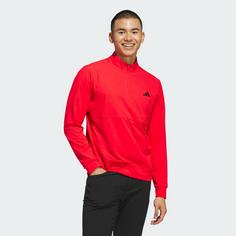 Rückansicht von adidas Ultimate365 Tour Quarter-Zip Pullover Sweatshirt Herren Pure Ruby