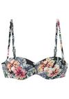 Lascana B&uuml;gel-Bandeau-Bikini-Top Bikini Oberteil Damen - schwarz bedruckt